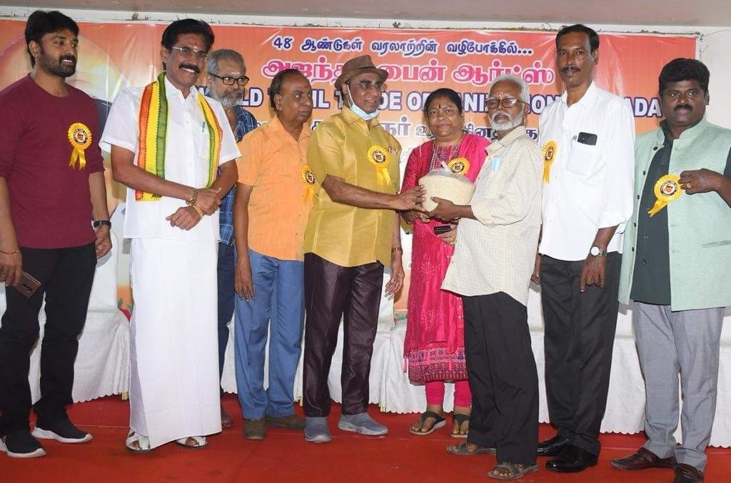 Prof CMK Reddy President as Chief Guest on a program organized by Ajantha Fine Arts