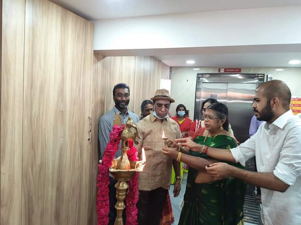 Prof CMKR inaugurating IMAX Hospital Chennai. Dr Kishore Reddy Vice President Bewell hospital Were also Seen