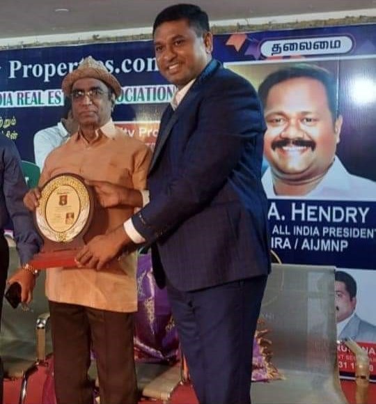 Chief Guest in a Community service program organised by Mr V Jayachandran, Real Estate